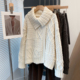 麻花不规则翻领毛衣外套女2026春秋冬新款 宽松慵懒风外穿针织开衫