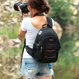 NewDawn专业单反相机包单肩斜挎便携男女微单摄影三角背包适用于尼康佳能索尼摄影器材微单相机数码 便携背包