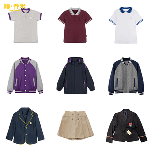 西安学校校服短袖POLO衫棒球服西安经开二校高新四小博迪成都树德