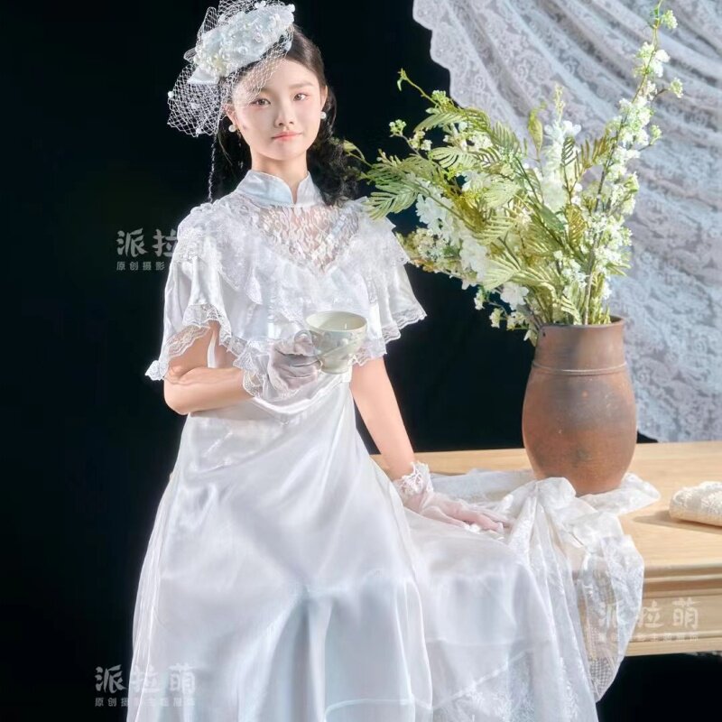 法式复古主题儿童摄影服装