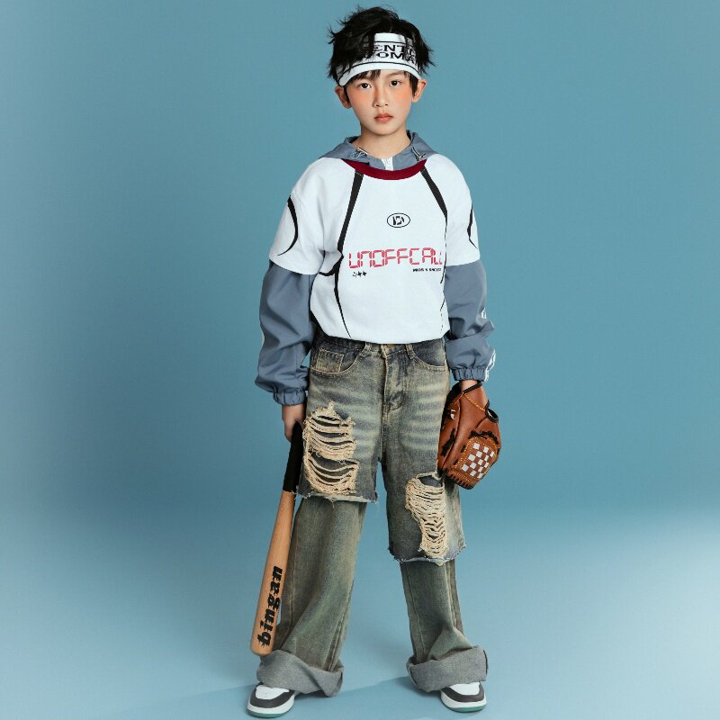 儿童摄影服装美式复古男童主题
