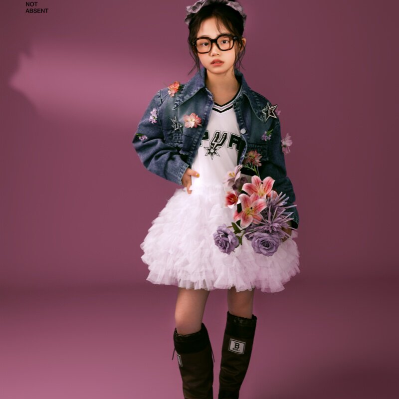 儿童摄影时尚韩杂牛仔女孩主题