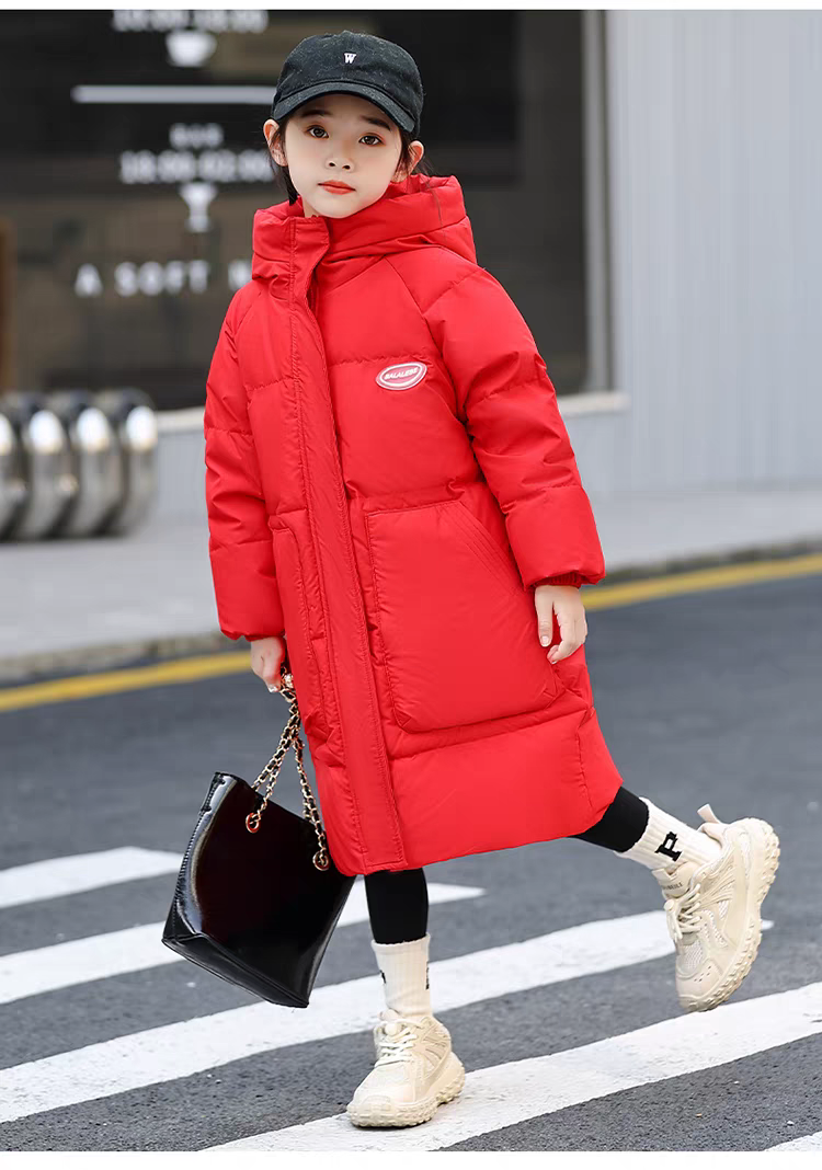 【-20℃】25冬季中小童女童长款过膝极寒加厚保暖三防儿童羽绒服