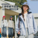 初中生假两件风衣连帽女2026春秋女大童撞色外套宽松休闲夹克拉链
