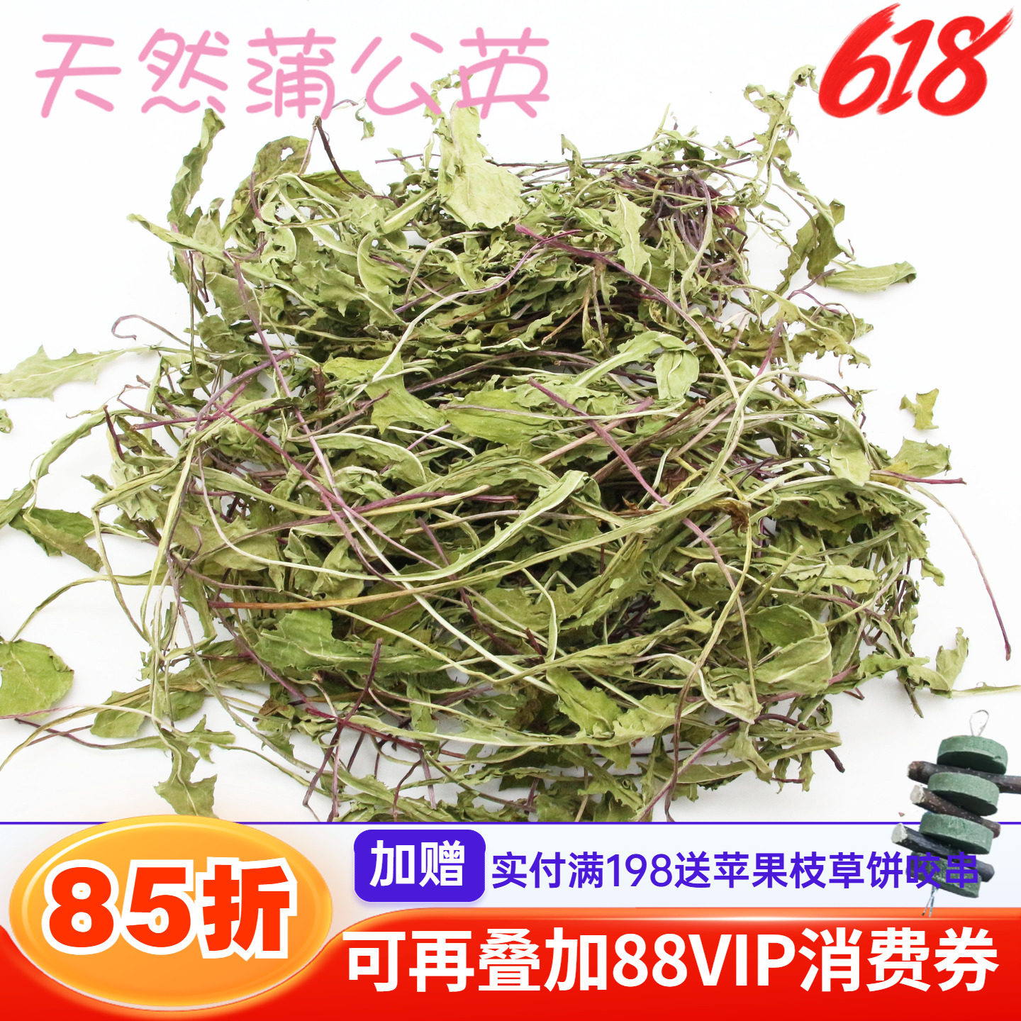 会员有折扣 龙猫兔子豚鼠蒲公英草 清火利尿小动物辅草