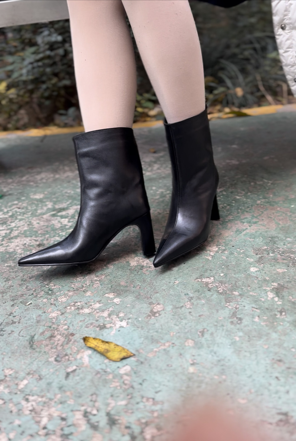 冬季新款时尚舒适尖头粗跟高跟女靴短靴矮靴真皮透气网红爆款靴子,女鞋,时装靴,淘宝优惠券,粉丝福利购,淘宝优惠卷