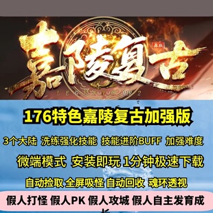 三职业技能鉴定热血传奇单机微端假人GM后台3大陆 嘉陵复古加强版