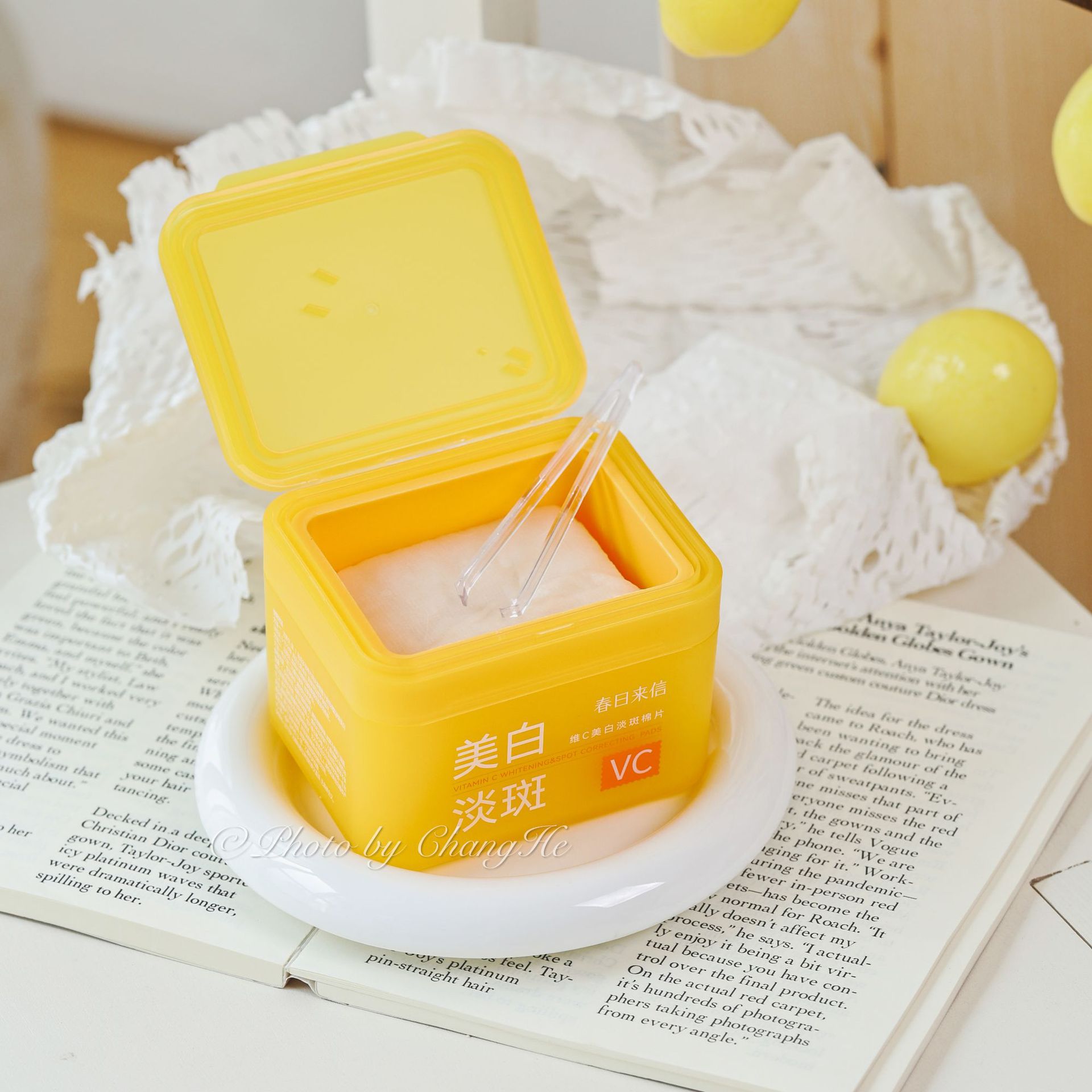 春日来信VC维C美白淡斑控油清洁0.5%水杨酸棉片贴片式湿敷保湿