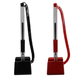 各大银行柜台桌面粘贴固定台笔订做广告笔黑色签字中性笔