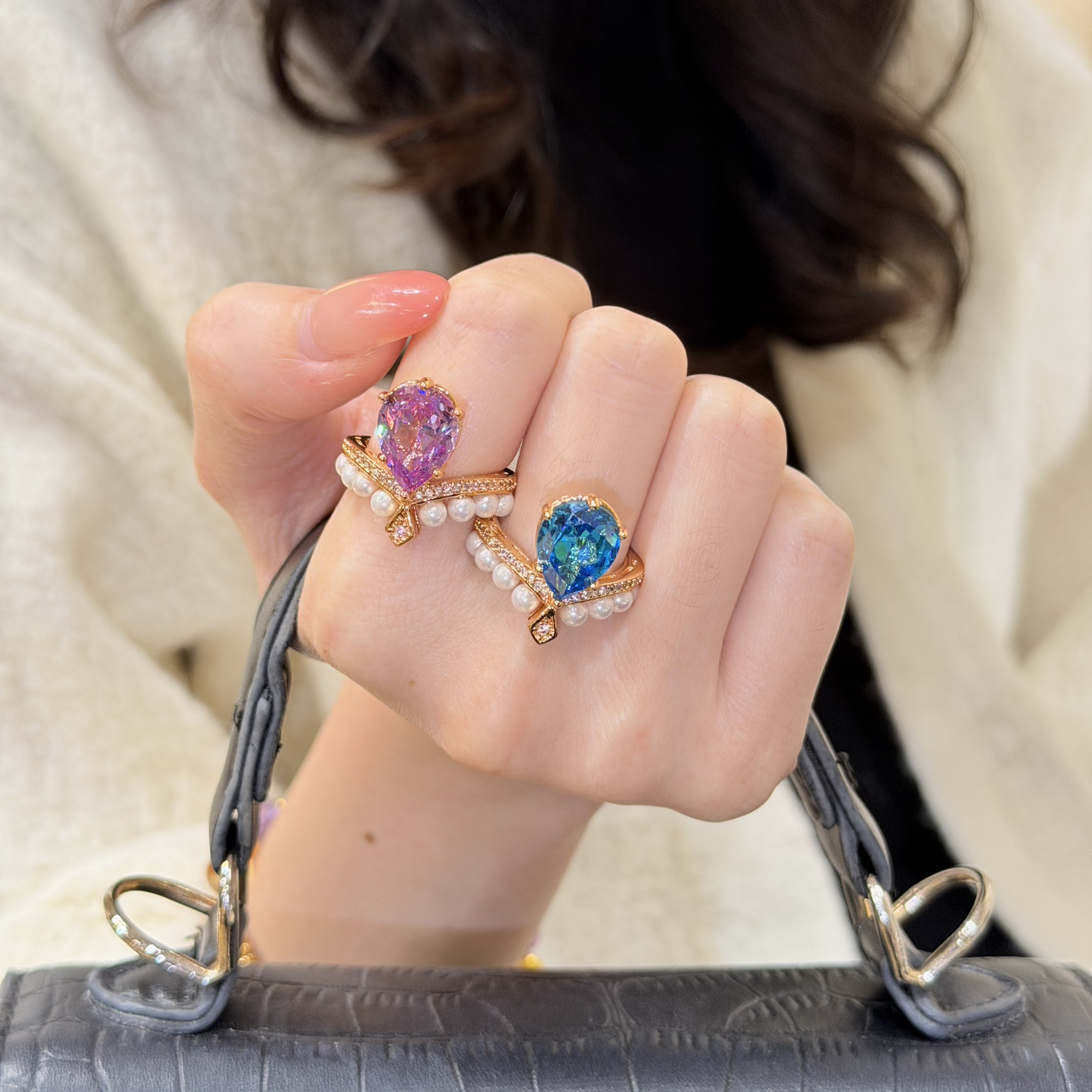 蕾迪「水滴皇冠」大女主系列戒指