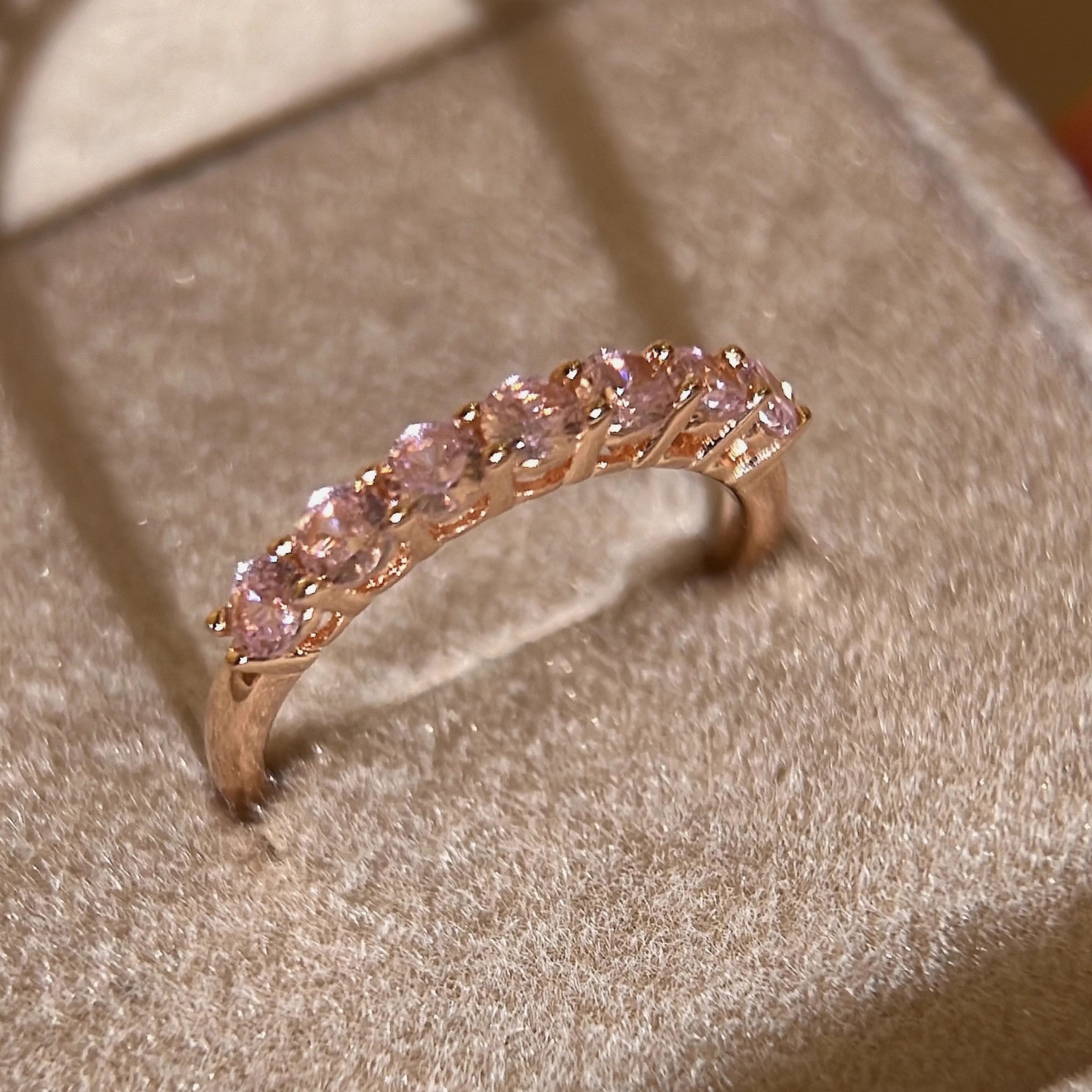 蕾迪高定［冰枚粉七公主排戒］s925银镀18k戒指,饰品/流行首饰/时尚饰品新,银饰戒指,淘宝优惠券,粉丝福利购,淘宝优惠卷