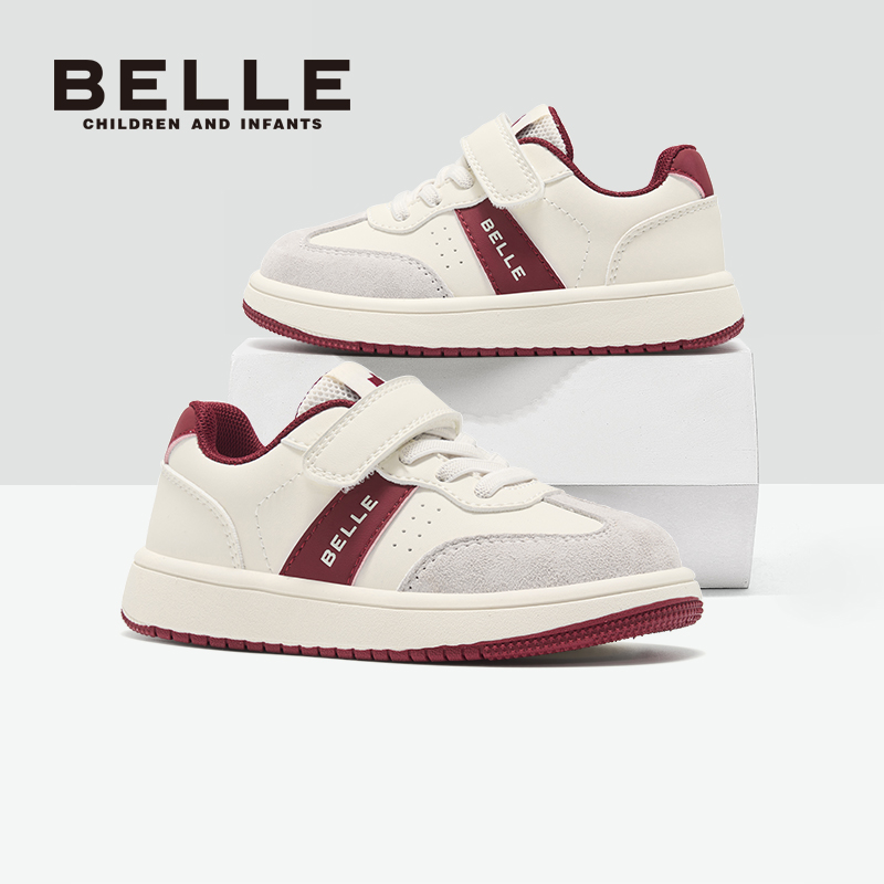 百丽官方正品儿童板鞋运动鞋