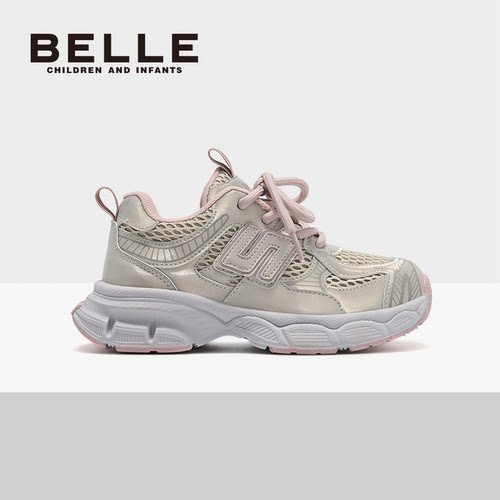 百丽官方正品女童运动鞋老爹鞋
