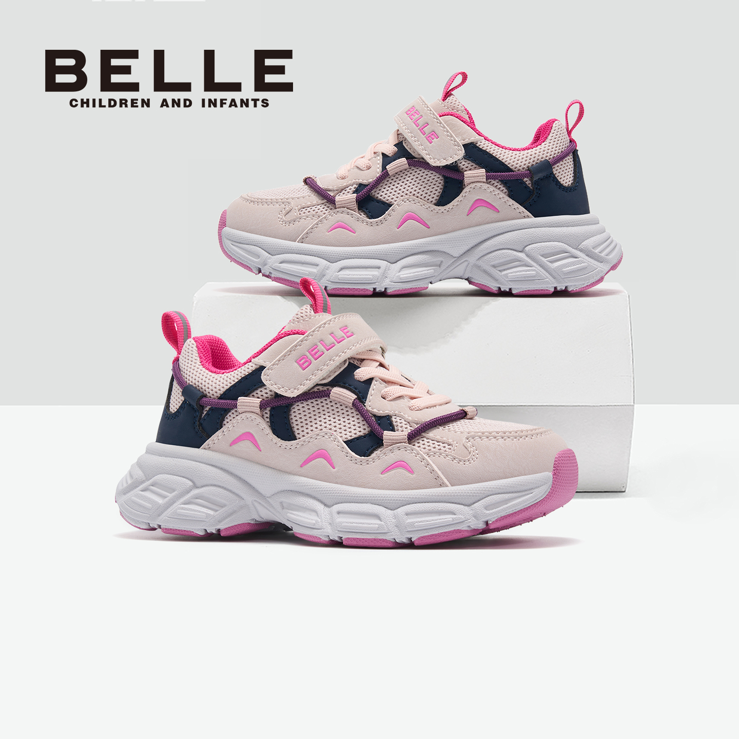 百丽官方正品女童运动鞋