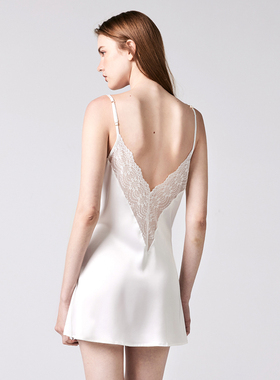 欧俏姿性感睡衣女高级感冰丝纯欲风吊带睡裙睡袍套装2025年新款