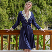 五星级酒店同款 秋冬加绒男女情侣浴衣浴袍女冬季 睡袍长款 晨袍长款