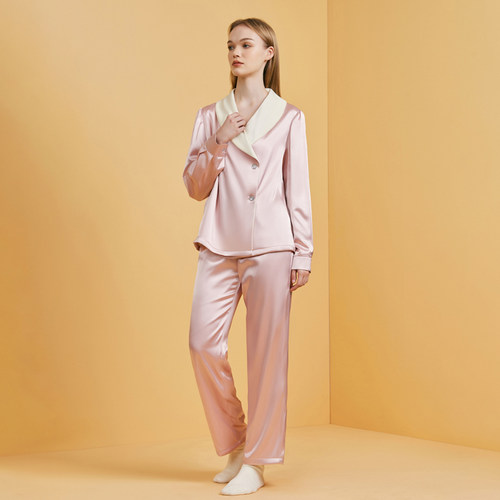 高级感加绒女睡衣套装冬季家居服