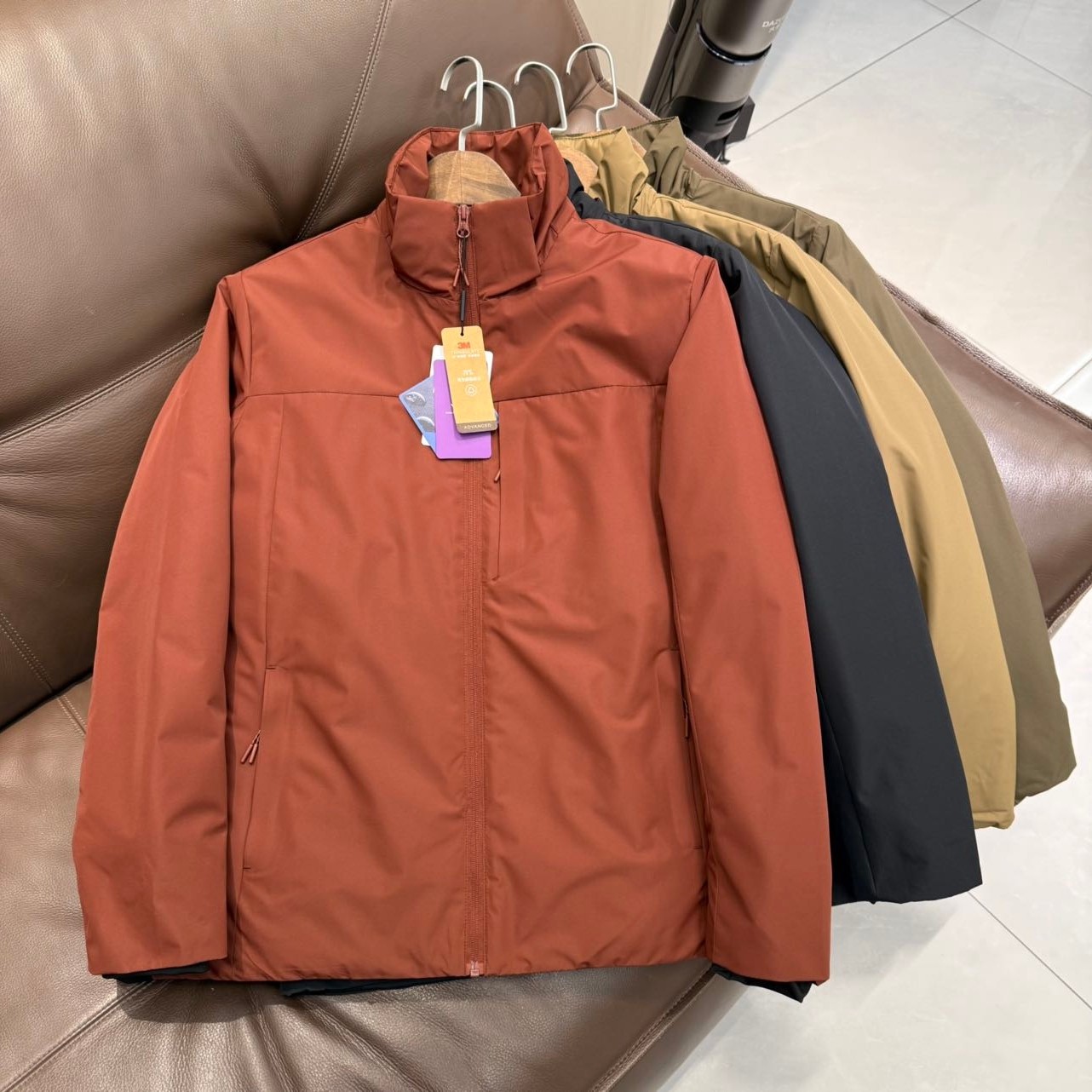 冬季男士户外3M新雪丽棉衣科技面料防泼水棉衣轻暖聚热蓬松棉服