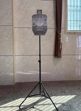 IDPA IPSC职业射击训练靶 金属人形靶 软弹枪水弹打靶 翻转靶支架