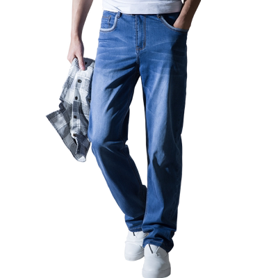 加肥加大高弹力宽松直筒潮流男装