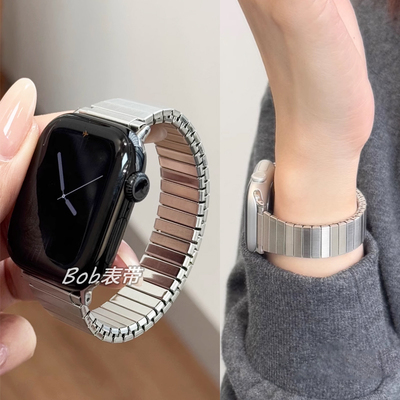 竹节单圈不锈钢applewatch表带女