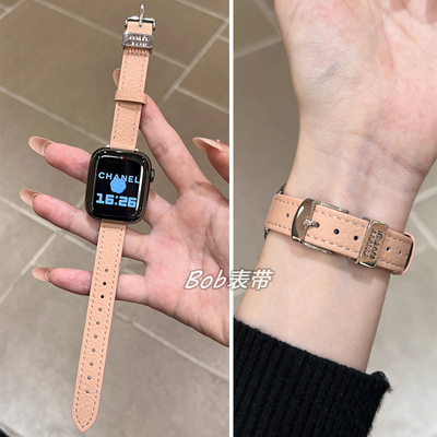 Applewatch荔枝纹皮质表带高级感