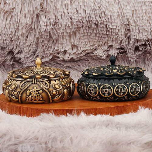 男士钱币复古进宝铜艺办公室元宝