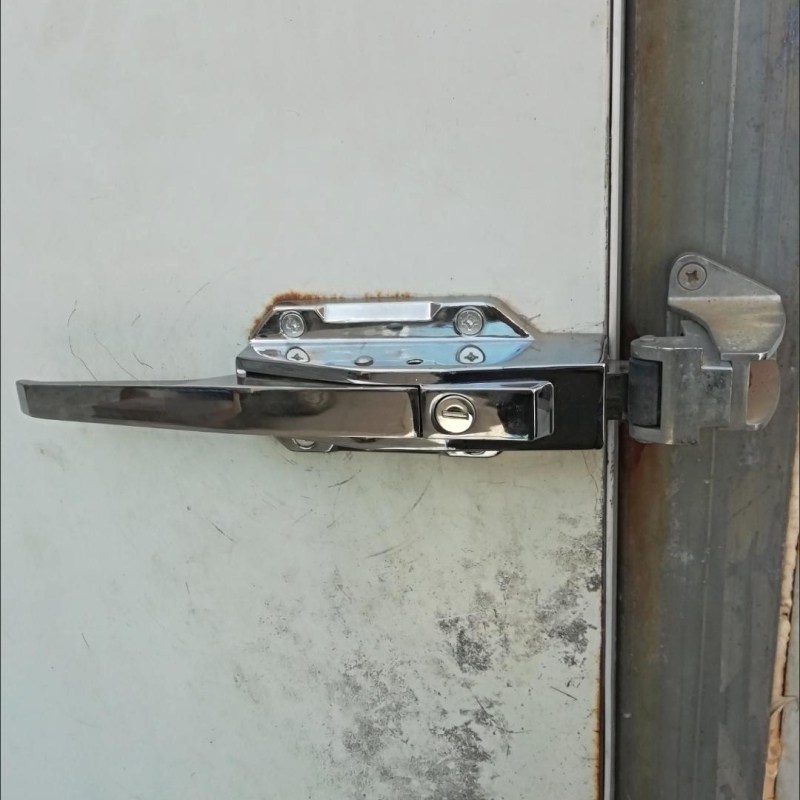 门把手工业推拉杆铰链重型门拉手烘箱碰锁拉手合页凸门1178冷库锁