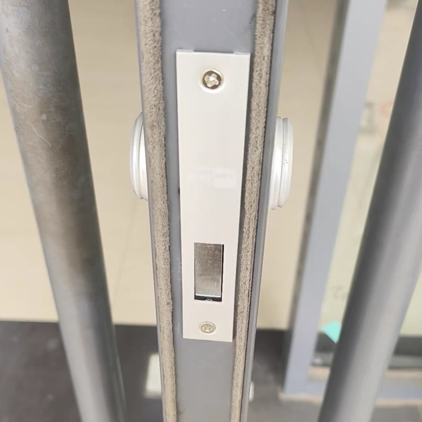 推拉门店面肯德基门专用锁有框配件门锁防盗锁铝合金玻璃门锁芯图片
