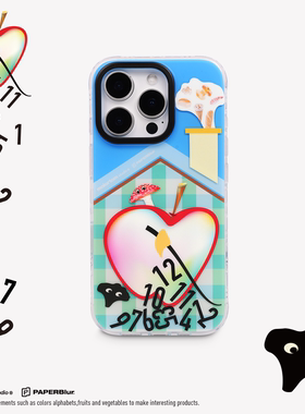 major tom苹果时钟imd双层手感砂iphone17Pro可爱卡通手机壳16promax创意防摔保护套