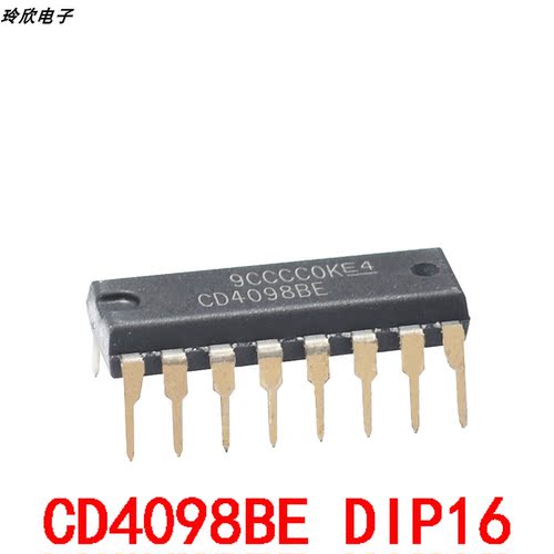 全新原装TI CD4098BE CD4098 芯片单稳态多谐振荡器芯片直插DIP16