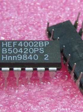HEF4002BP电子元器件 原装进口双列DIP插件芯片配件电路IC 直拍