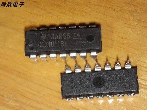 全新 原装 CD4011BE 四2输入与非门 现货 DIP14 直插 进口 直拍