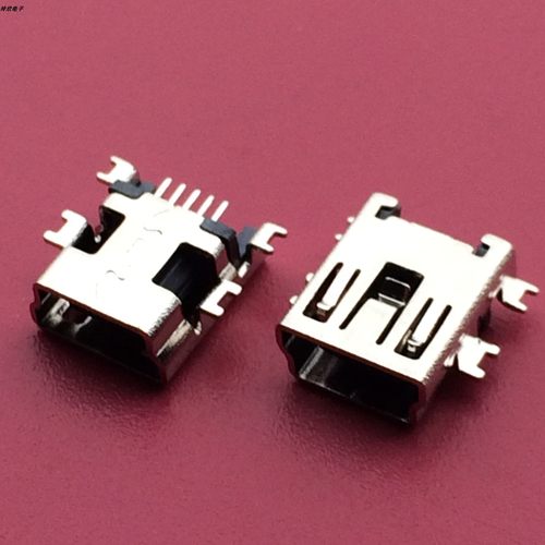MINI 5P 沉板1.0/1.7MM USB母座接口 迷你插座连接器