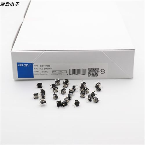 日本欧姆龙 B3F-1022自复位微动轻触开关按键6x6x5电磁炉四脚立式