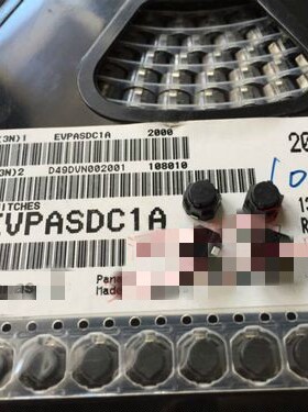 进口松下 EVPASDC1A无声硅胶轻触开关6*6*5 静音复位按键 贴片2脚