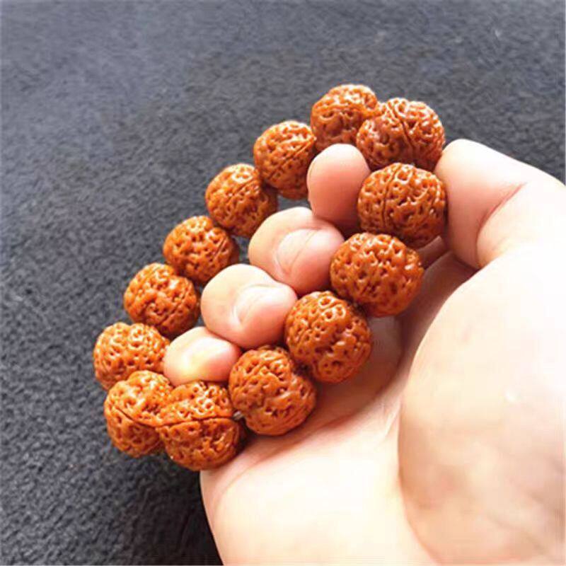 尼泊尔大金刚菩提子手串佛珠精品蜂王五星蜂窝双龙梅花矮深情打底