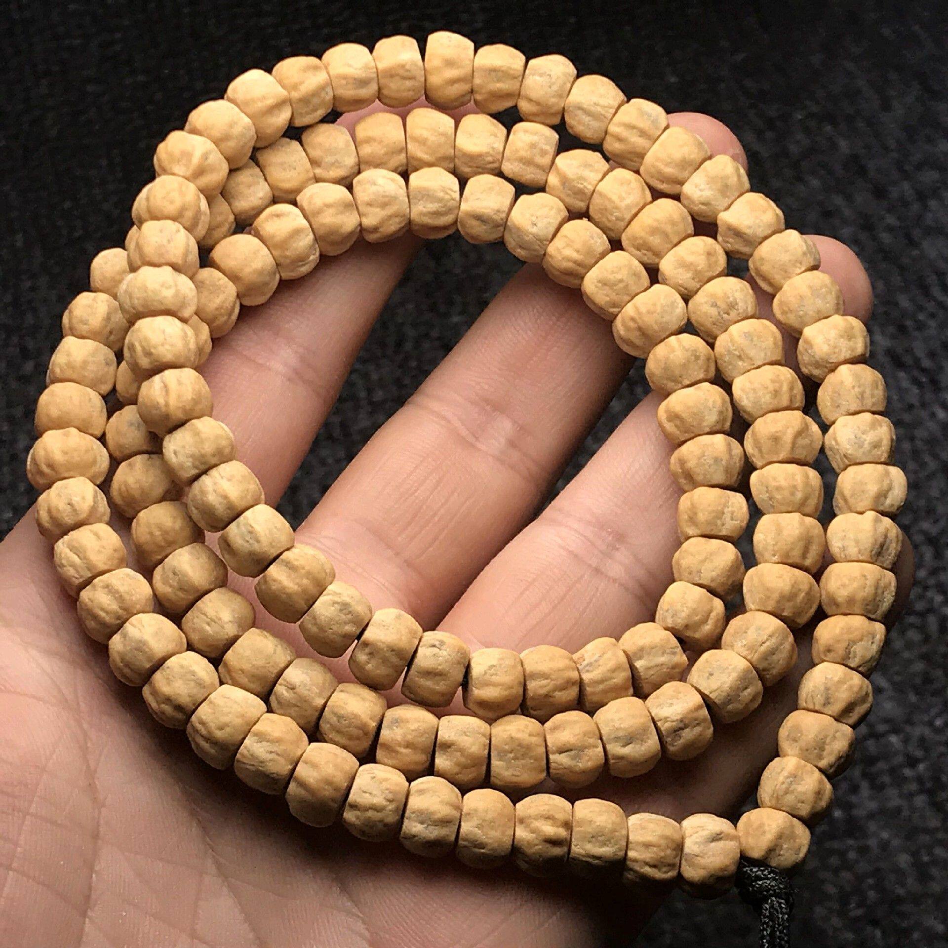 热振料百香子108颗佛珠手链 高密高油藏式柏香籽手串