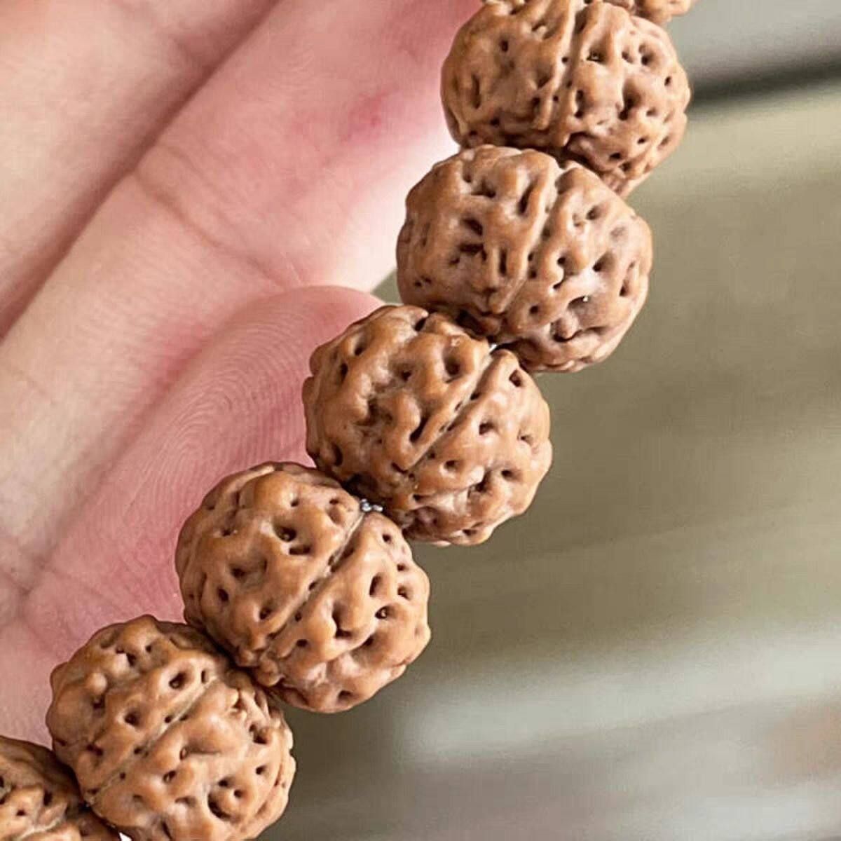 小金刚菩提108手串巨肉粗筋双龙纹佛珠矮桩手持爆肉蜂窝梅花文玩