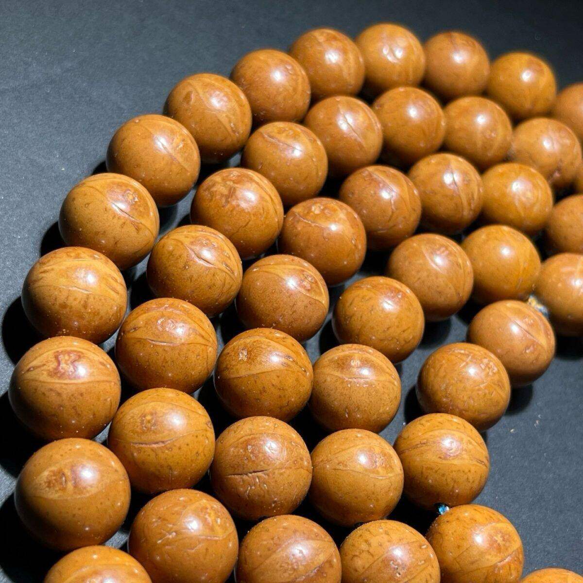 凤眼光珠108精工高抛尼泊尔凤眼菩提子盘玩珠串中式文玩长串佛珠