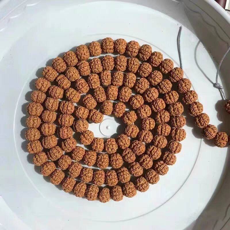 天然一代爆肉树王花王小金刚手串平细菩提子双龙108盘龙矮桩文玩
