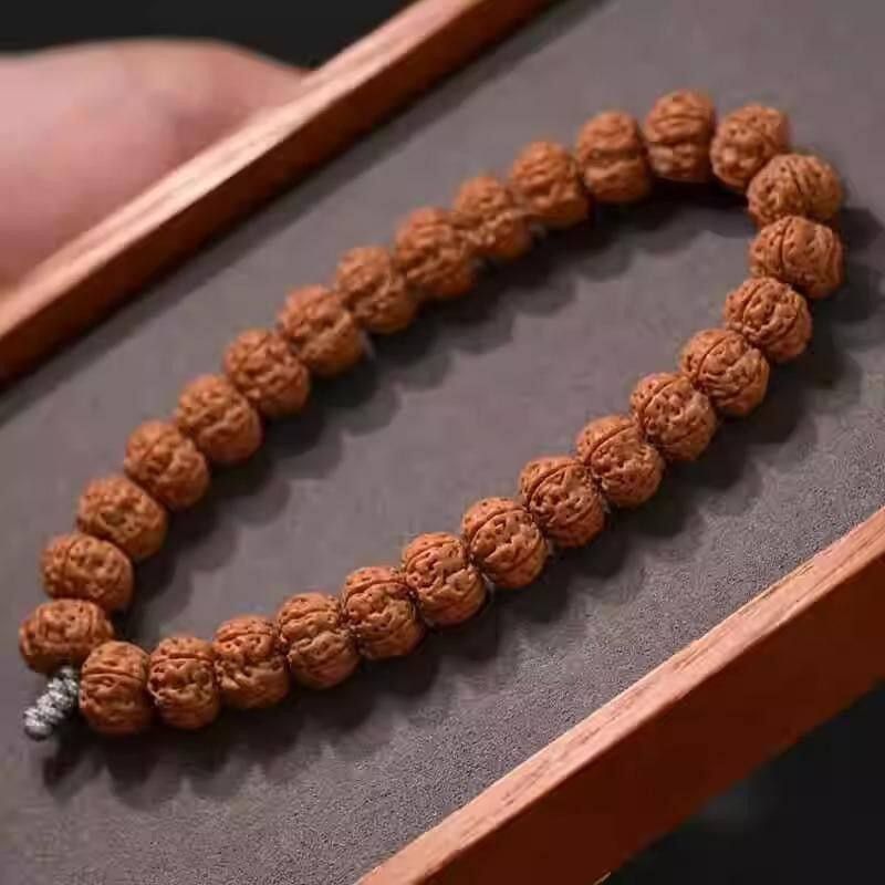 一代老树王收藏级小金刚菩提手串单圈双龙纹矮桩高密s级马年送礼