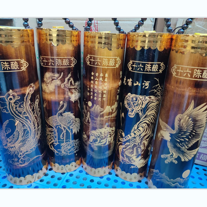 广西桂林特产桂林桂花酒竹筒酒富江1000ml45度瑶家桂花酒竹筒酒