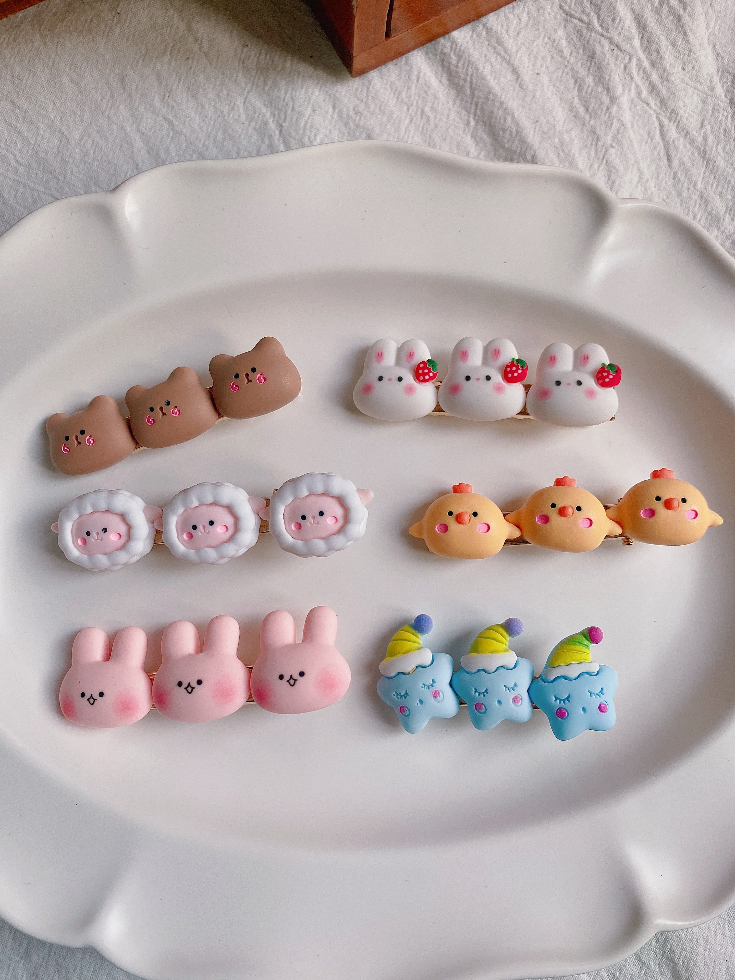 小动物边夹手工可爱女