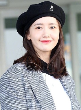 Kangol袋鼠林允儿泫雅同款羊毛毛呢画家报童帽南瓜帽男女