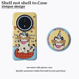 壳壳大世界复古小鱼猫适用华为pura70ultra手机壳小米15/14磁吸支架菲林二合一vivox100pro防摔oppofindx7pro