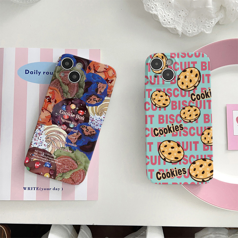 适用苹果1314英文饼干1211手机壳
