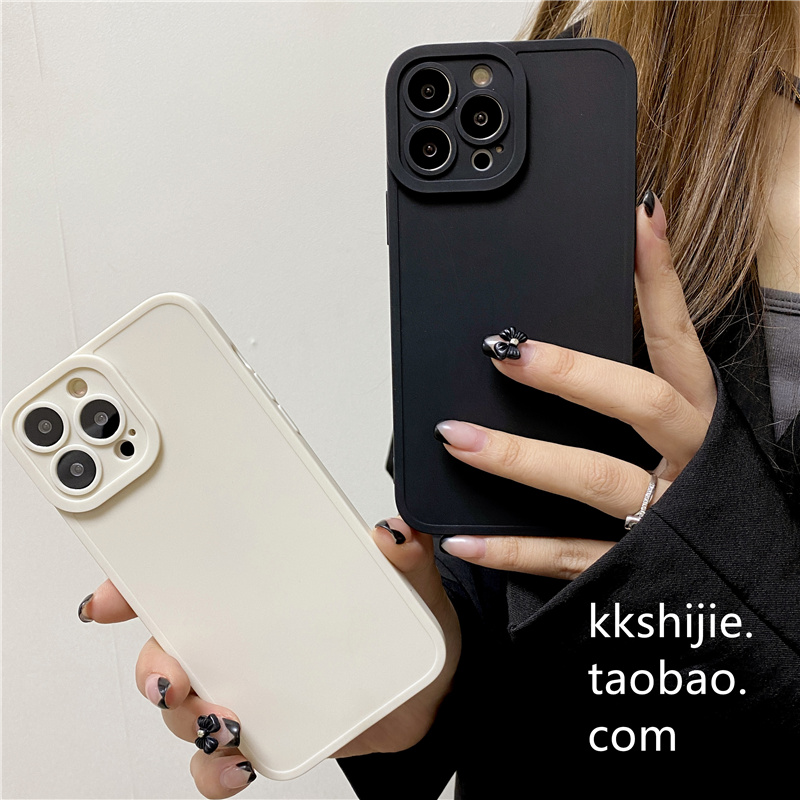 纯色软壳苹果简约iphone14