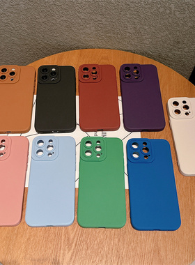 ins简约纯色瞳眼适用苹果14手机壳iPhone15promax摄像头全包边13防摔11天使眼12pro精孔保护套16硅胶plus软壳