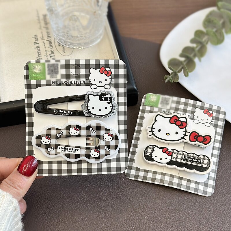HelloKitty闪粉BB夹可爱刘海发夹图片